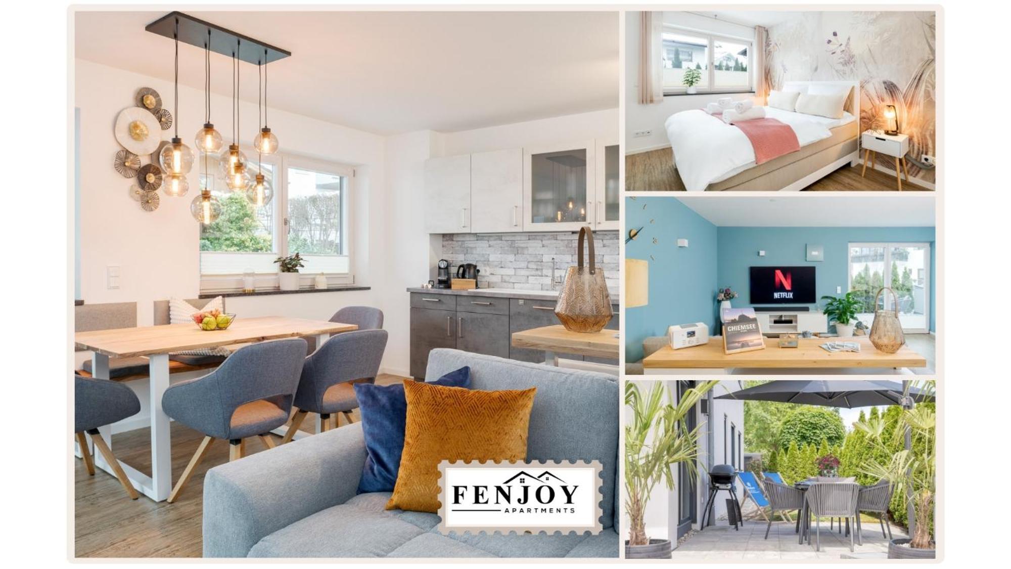 Fenjoy: Ferienapartment Mit Garten / Zentral / Bbq Bernau am Chiemsee Exterior foto